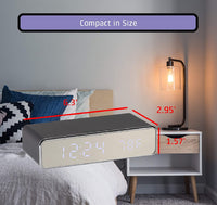 LED Alarm Clock With Wireless Charger And USB Port
