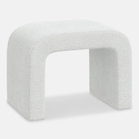 Harlow Boucle Curved Ottoman