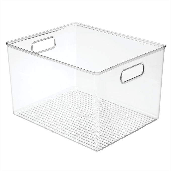 mDesign Plastic Bathroom Storage Bin With Handles Dormify