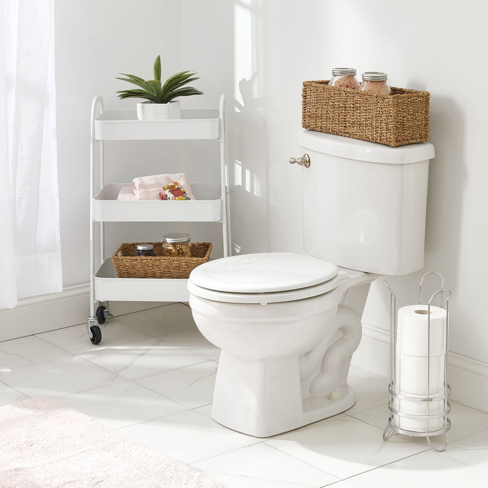 mDesign 3Tier Rolling Storage Cart White Dormify