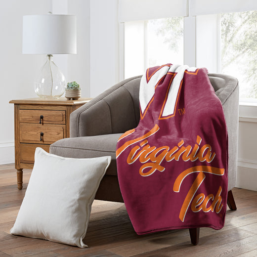 Signature College Throw Blanket (UNZ) Virginia Tech Dormify
