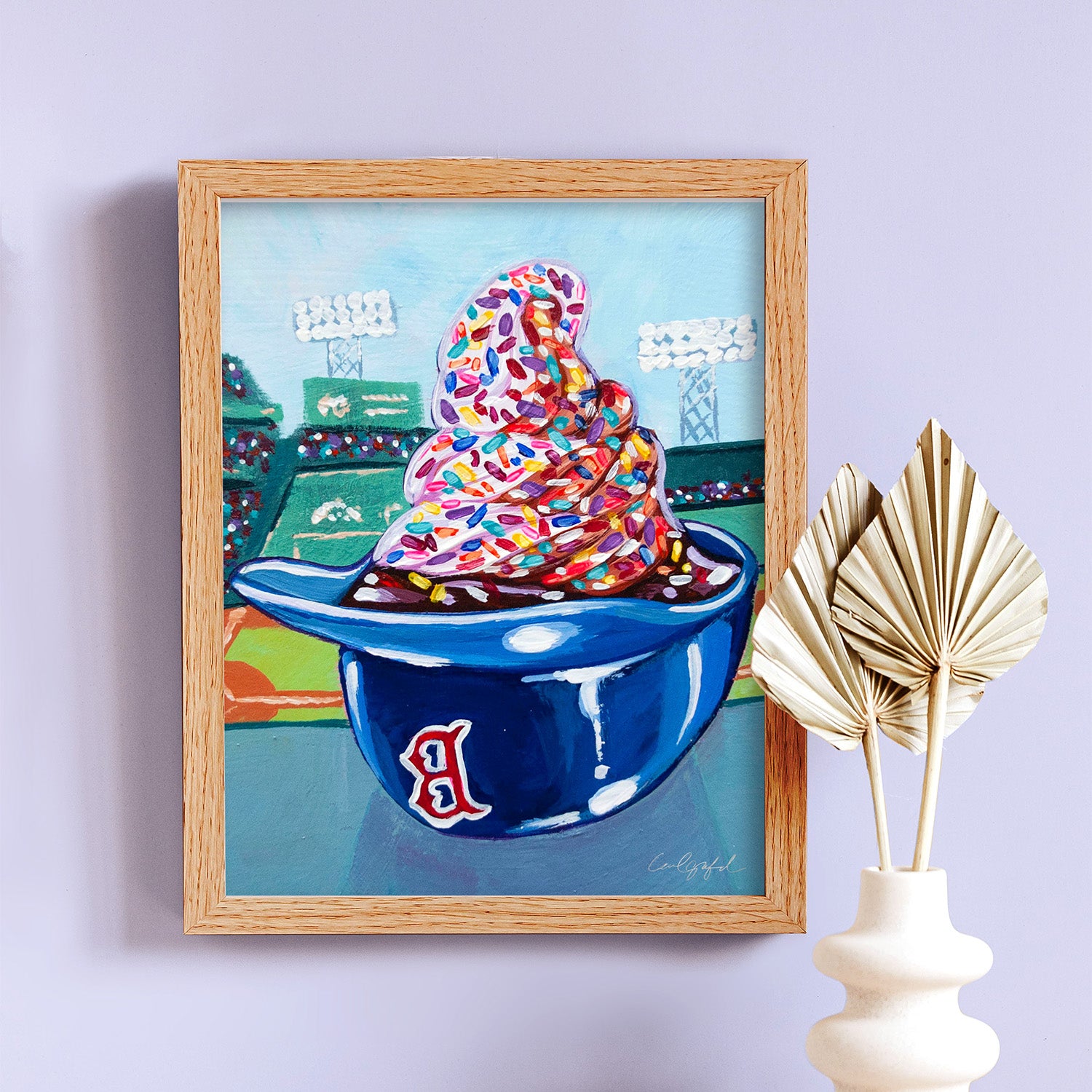 Red Sox Ice Cream Helmet Print Dormify