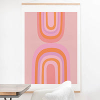 Rainbow Arches Art Print and Hanger