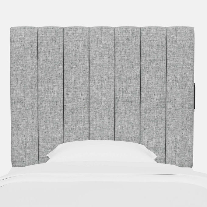 Sydney Linen Charging Channeled Headboard Dorm Essentials Dormify