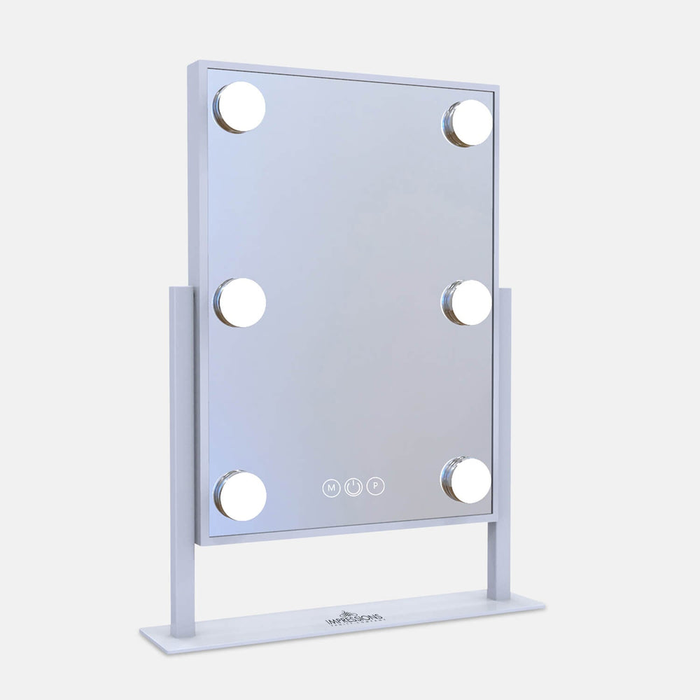 Dormify Tritone LED Light Vanity Mirror Dorm Essentials White