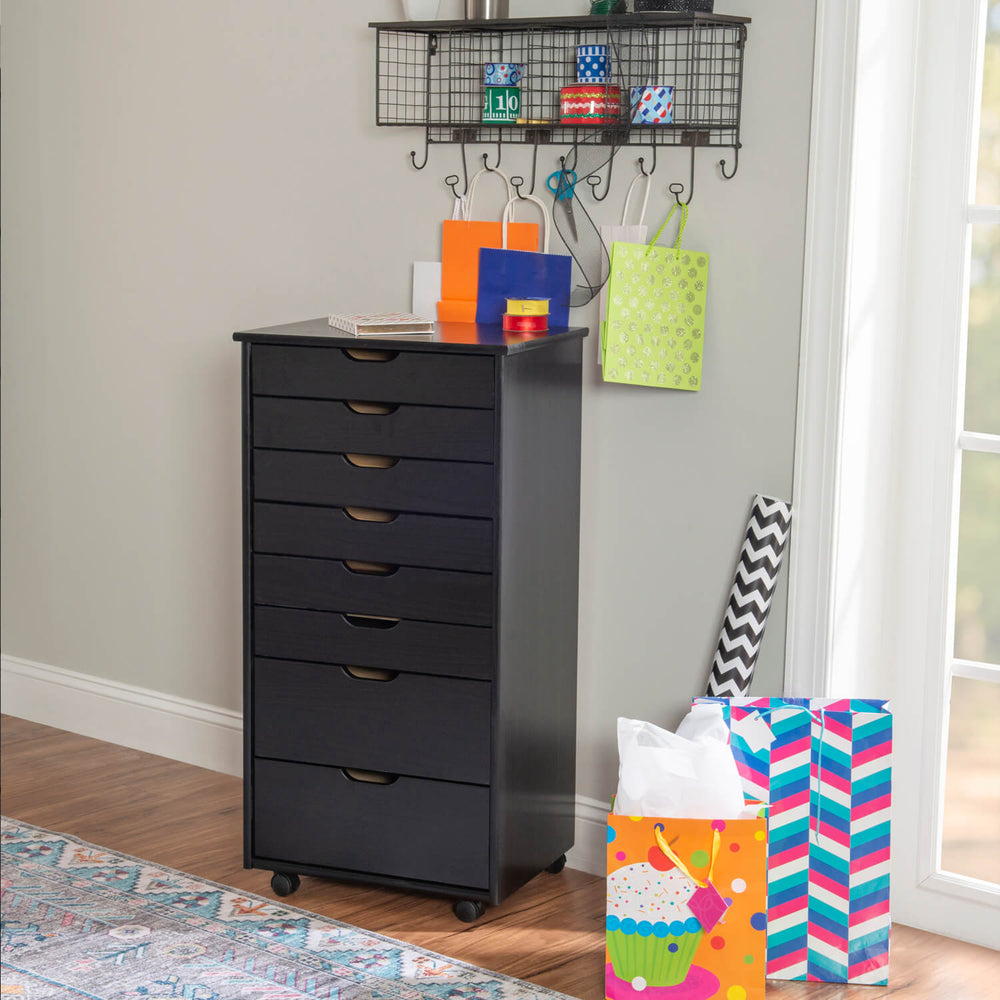 Dormify 8 Drawer Narrow Rolling Storage Cart Dorm Essentials Dormify