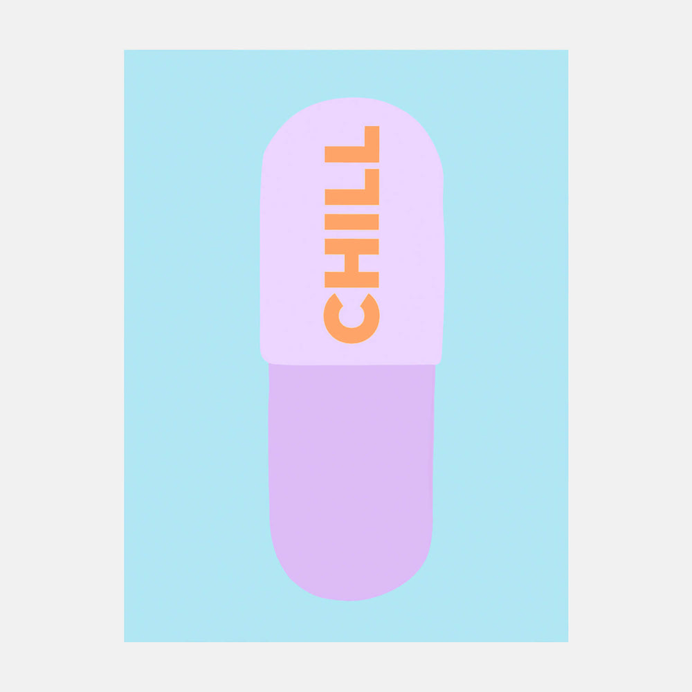 Chill Pill Print by Paisley Flamenbaum Dorm Essentials Dormify