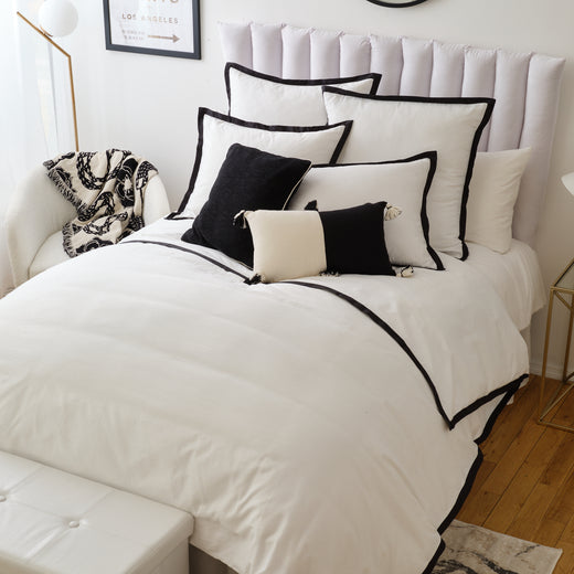 Eliza Colorblocked Tassel Lumbar Pillow Cover Dormify