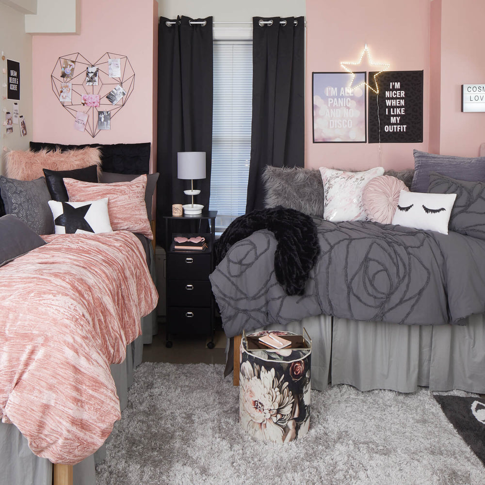 Dormify Solid Color Removable Wallpaper Dorm Essentials Dusty Rose Dormify