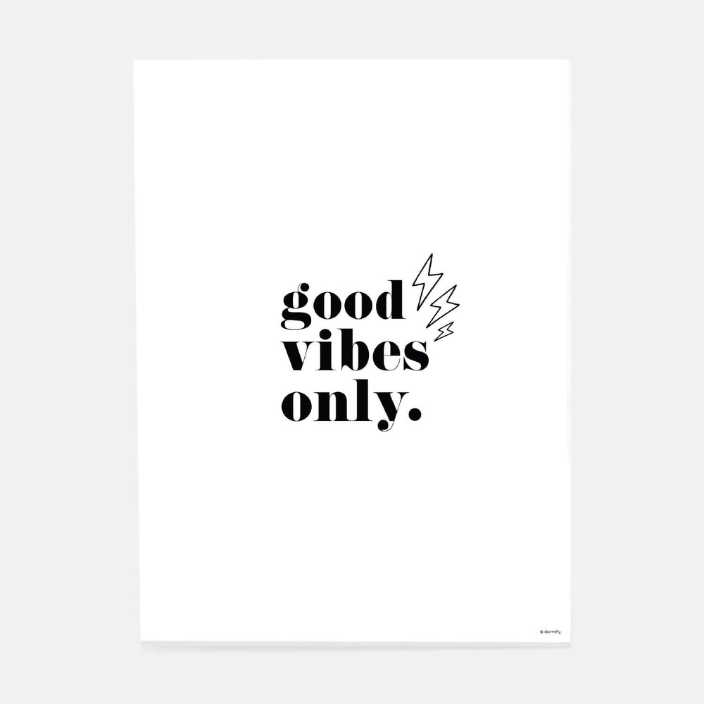 Dormify Good Vibes Only Print By Sonja Hirvinen Dorm Essentials 18