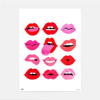 Lips Of Love Print By Lindsey-Kay-Co