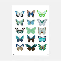 Green Butterflies Print By Lindsey-Kay-Co