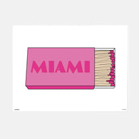 Miami Matchbox Print By Jenna Nimaroff