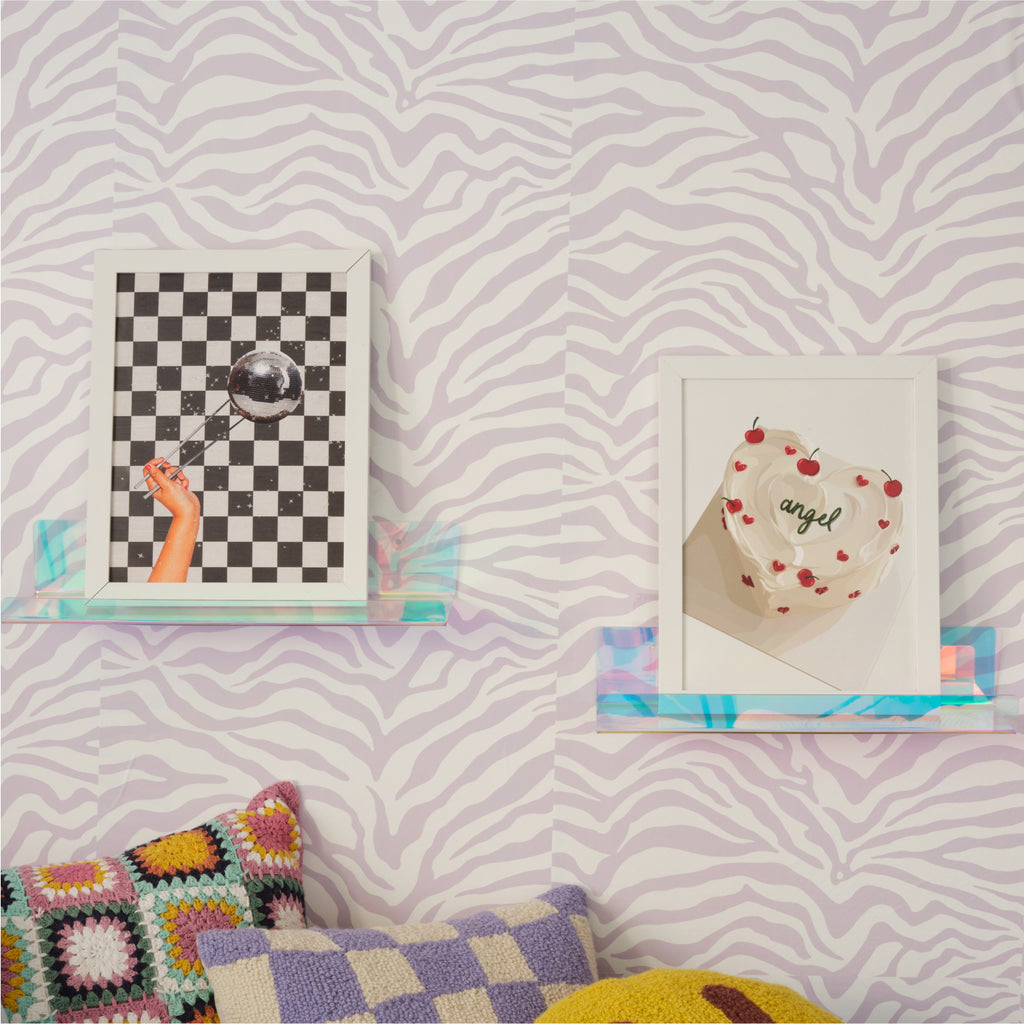 Floating Iridescent Wall Shelf Dorm Essentials Dormify