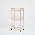 Wire 3-Tier Rolling Cart