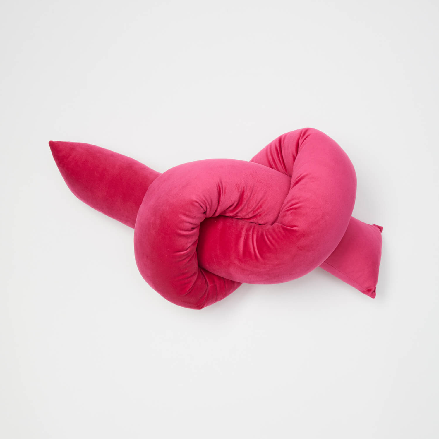 Pink knot pillow sale
