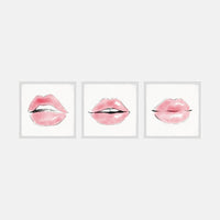 Lips Framed Art Set