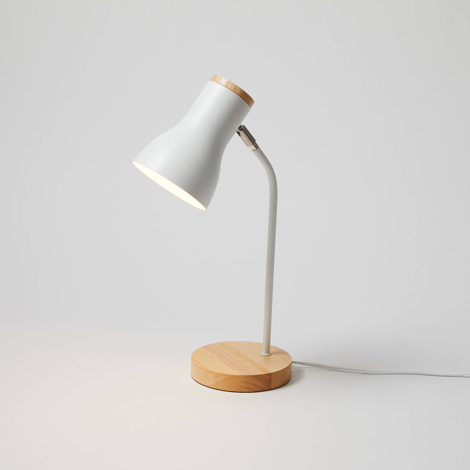 White and sales wood desk lamp