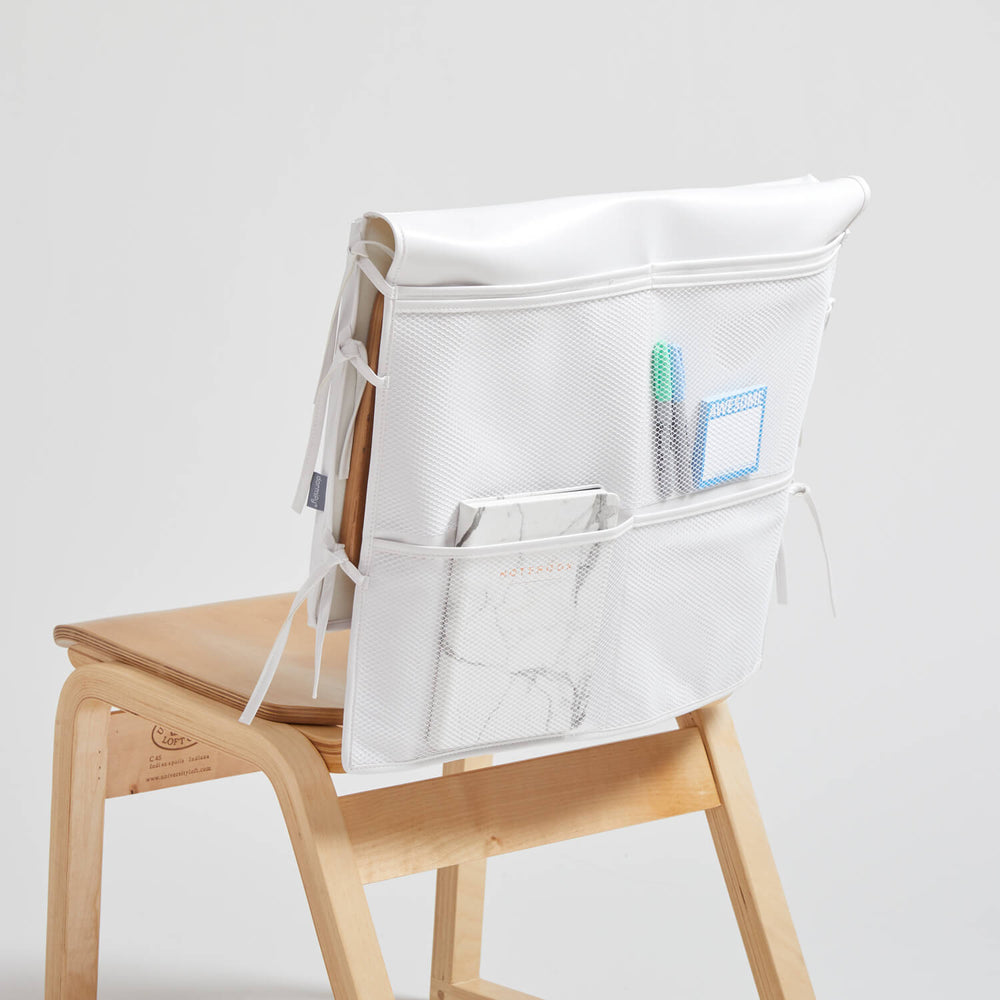Kayla Over the Chair Pocket Organizer White Dormify