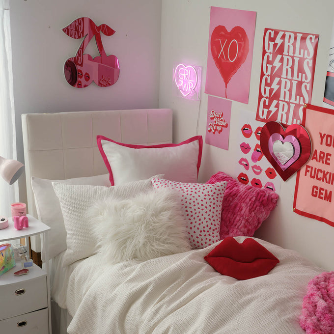 Cherry Acrylic Wall Art Dorm Essentials Hot Pink Dormify