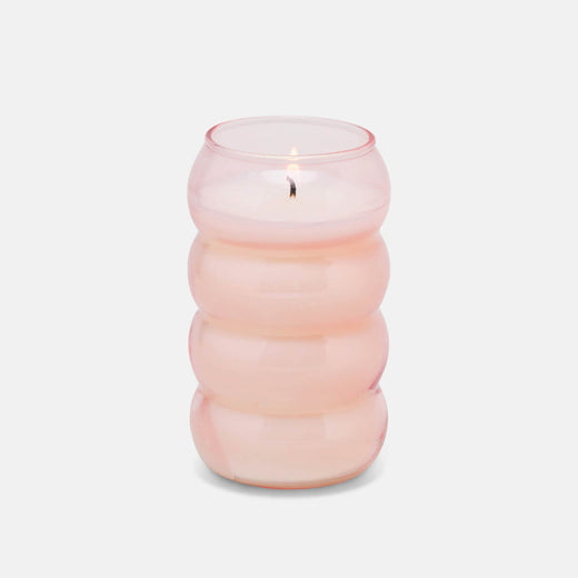Dormify Bubble Ribbed Candle Dorm Essentials Pink Dormify