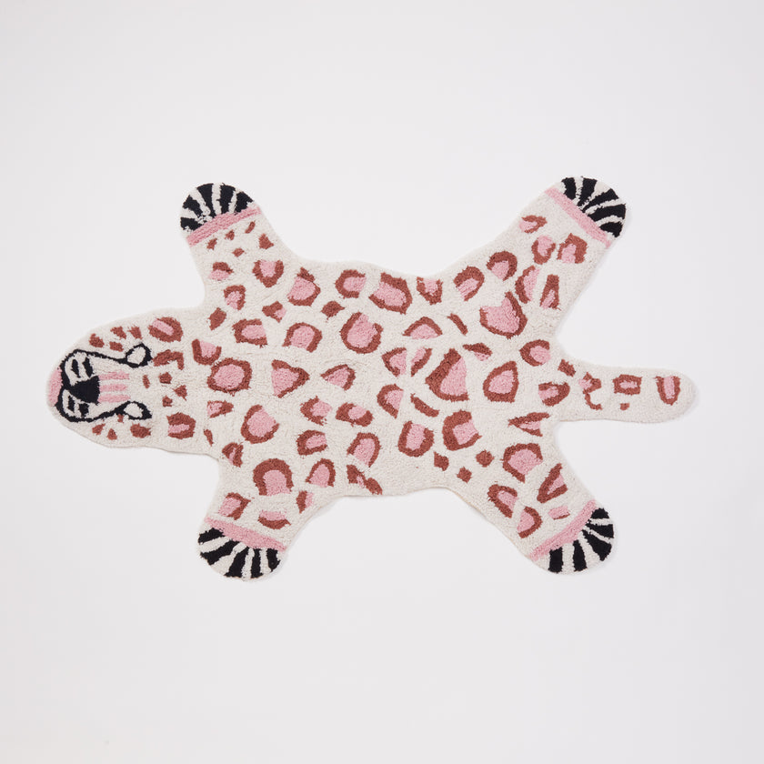 Cheetah Shaped Accent Rug Dorm Essentials Pink Dormify