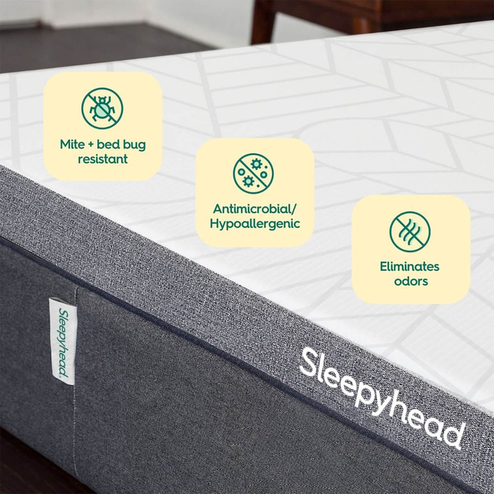 Dormify Sleepyhead CopperInfused Memory Foam Mattress Topper Dorm