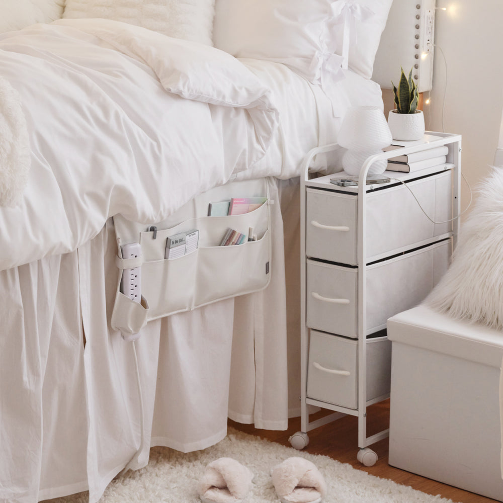 Dormify Narrow 3 Drawer Cart on Wheels Dorm Essentials Dormify