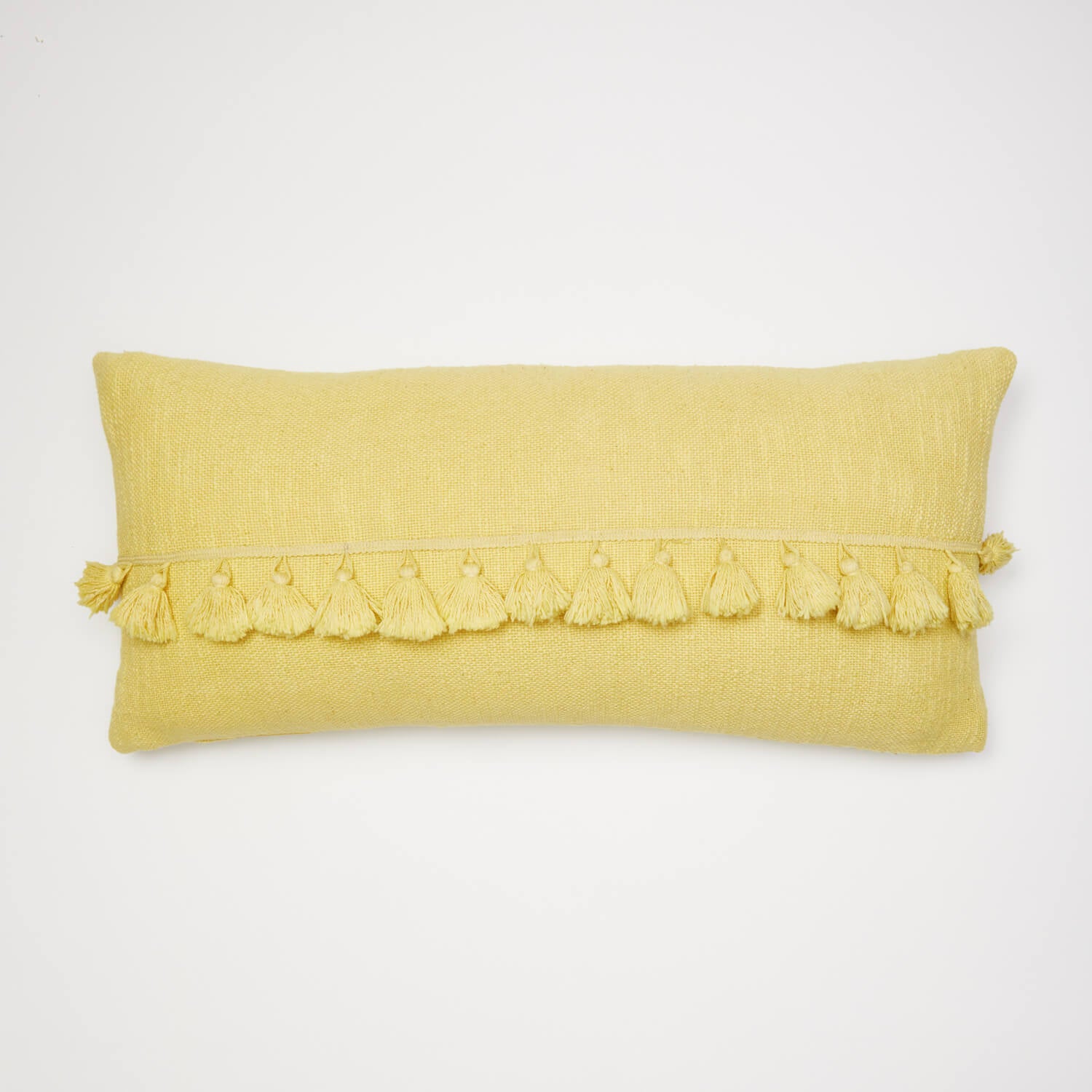 Yellow lumbar pillow sale cover