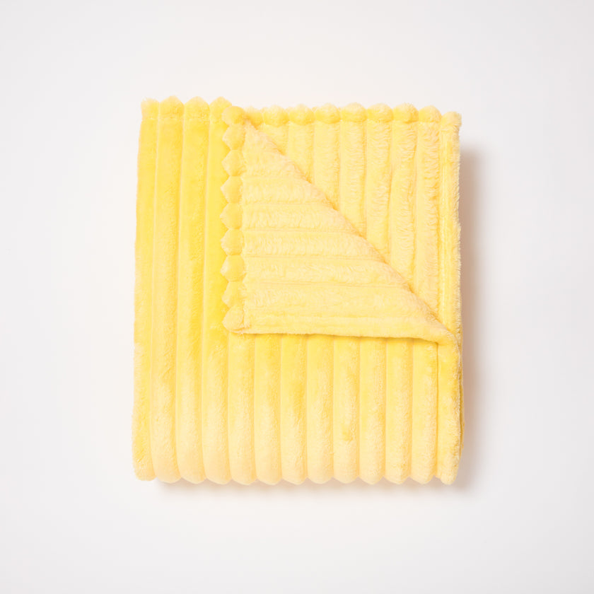 Jordan Plush Ribbed Throw Blanket Dorm Essentials Dormify