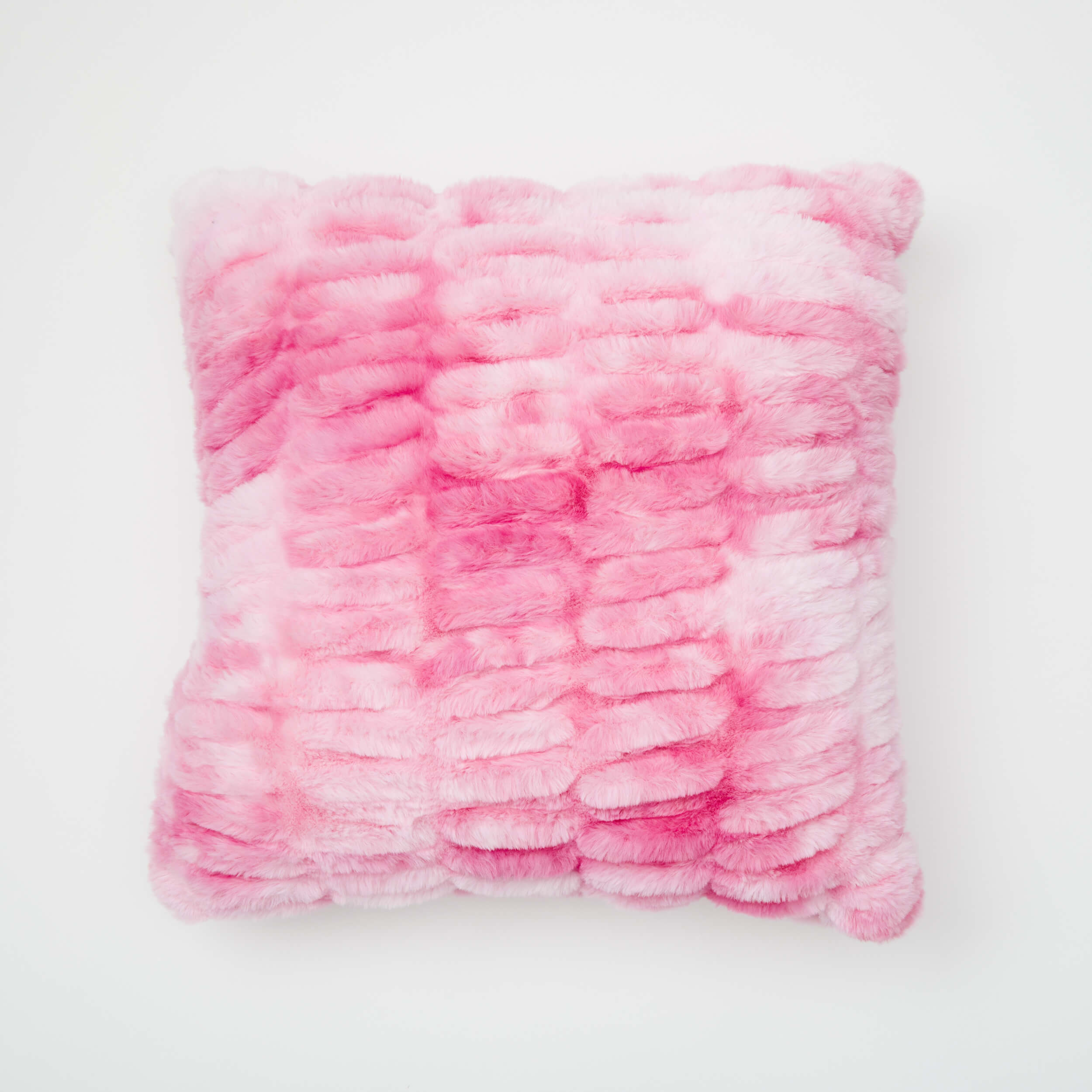 Hot pink faux fur pillow clearance
