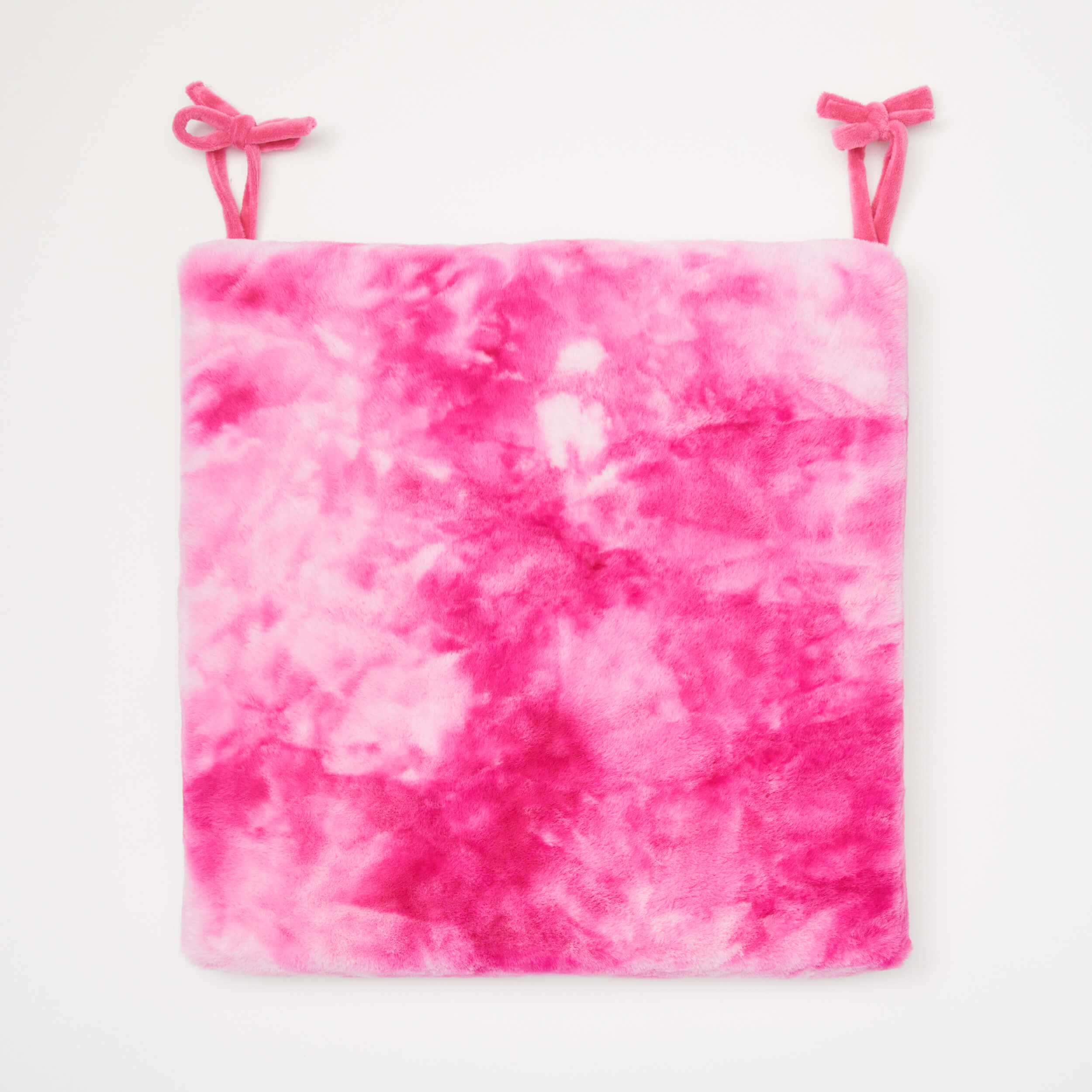 Leah Tie Dye Faux Fur Seat Cushion Dorm Essentials Dormify
